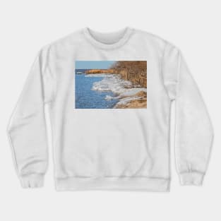 Ice Bank on the Lake by Debra Martz Crewneck Sweatshirt